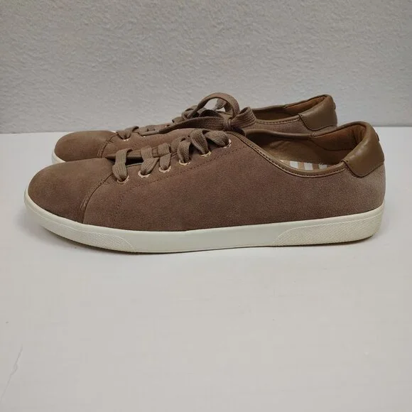 Vionic Sunny Brinley Brown Suede Sneakers Womens 10 - Picture 4 of 11